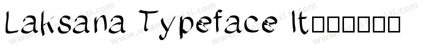 Laksana Typeface It字体转换